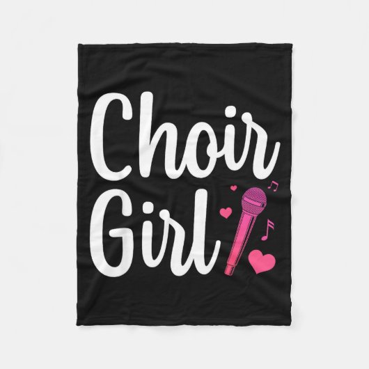 Choir Art For Girls Women Choir Singing Chorus Sho Fleecedecke (Vorderseite)