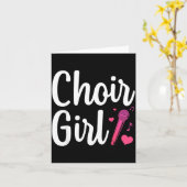 Choir Art For Girls Women Choir Singing Chorus Sho Karte (Gelbe Blume)