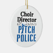 Choir Director Pitch Police Chorus Leader Keramik Ornament (Rechts)