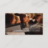 Choir Director Vocalist Music Instructor Lehrerin Visitenkarte (Rückseite)