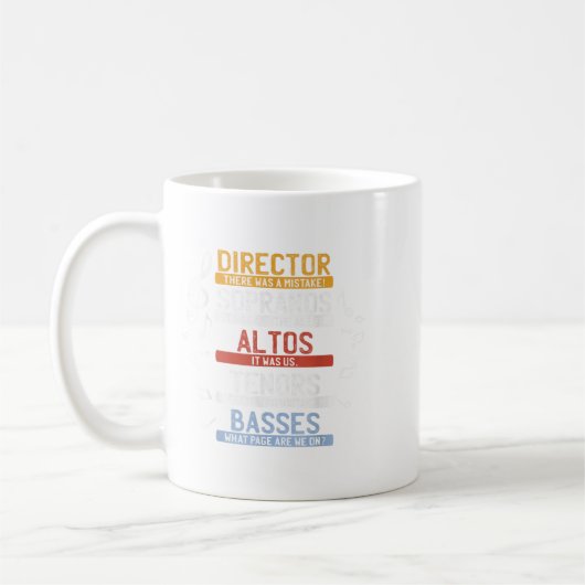 Choir Joke Shirt _ Funny Music Singing T-Shirt _ M Kaffeetasse (Links)