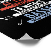 Choir Joke Shirt _ Funny Music Singing T-Shirt _ M Poster (Ecke)