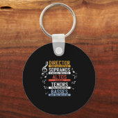 Choir Joke Shirt _ Funny Music Singing T-Shirt _ M Schlüsselanhänger (Vorderseite)