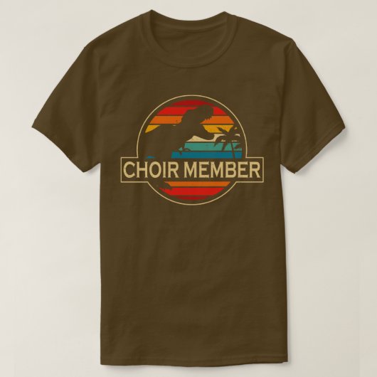 Choir Member Dinosaur T-Shirt (Design vorne)