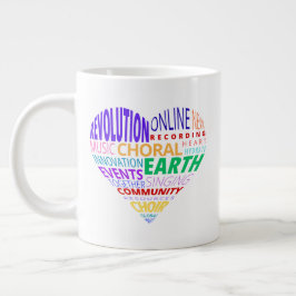 Choir of the Earth Word Cloud Jumbo-Tasse