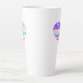 Choir of the Earth Word Cloud Milchtasse (Vorderseite)