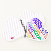 Choir of the Earth Word Cloud Notizblock (Innenseite)