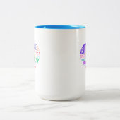 Choir of the Earth Word Cloud Zweifarbige Tasse (Mittel)