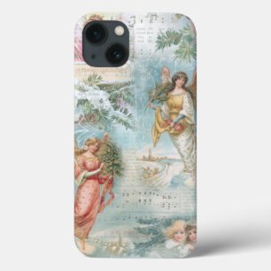 Choir of Vintage Weihnachts-Angels Collage Case-Mate iPhone Hülle