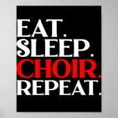 Choir Regisseur musik lustiger Musiklehrer Poster (Vorne)