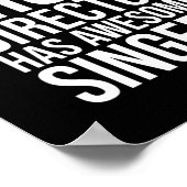 Choir Regisseur musik lustiger Musiklehrer Poster (Ecke)