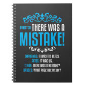 Choir Singer Musical Music Director Soprano Alto T Notizblock (Vorderseite)