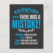 Choir Singer Musical Music Director Soprano Alto T Postkarte (Vorderseite)