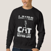 Choirmaster Cat Singing Singer Choir Director Sweatshirt (Vorderseite)