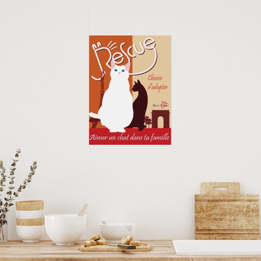 Choisir d'Adopter (adoptier auswählen) Poster (Küche)