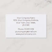 Choisya Herbst Visitenkartenstreifen weiß Visitenkarte (Rückseite)