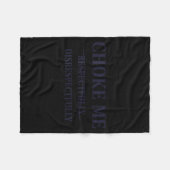 Choke Me Respectfully Disrespectfully Funny Humor  Fleecedecke (Vorderseite (Horizontal))