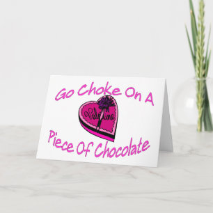 Choke On Chocolate Valentine Feiertagskarte