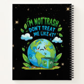 Choked by Progress – Climate Awareness Notebook Notizblock (Rückseite)