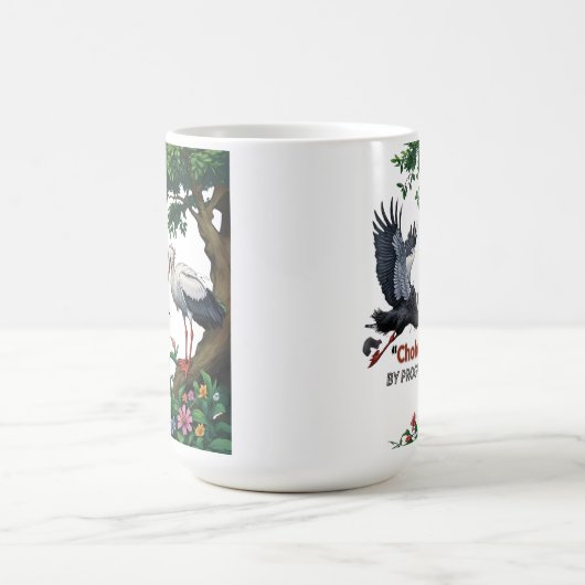 Choked by Progress – Eco Awareness Mug Kaffeetasse (Mittel)