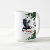 Choked by Progress – Eco Awareness Mug Kaffeetasse (VorderseiteRechts)