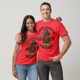 Chokio-Alberta Spartans Abschlussjahrgang 1976 Vor T-Shirt