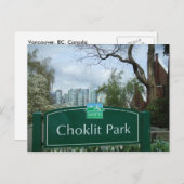 Choklit Park Vancouver, BC Postkarte (Vorne/Hinten)