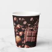 Chokoalkoholische Kochschokolade Pappbecher (Rückseite)