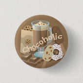 Chokoalkoholische Schokolade Button (Vorderseite)
