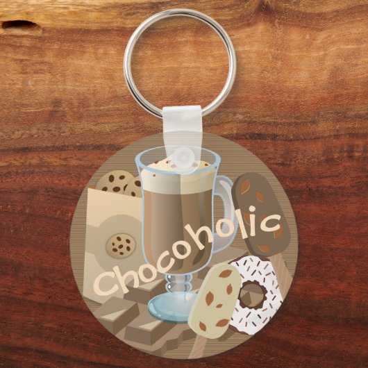 Chokoalkoholische Schokolade Schlüsselanhänger (Rückseite)