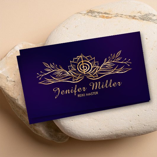 Choku Rei Lotus Golden Zeichnend Visitenkarte