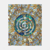 Choku Rei Symbol in der Mandala auf Marmor und Fleecedecke (Vorderseite)