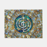 Choku Rei Symbol in der Mandala auf Marmor und