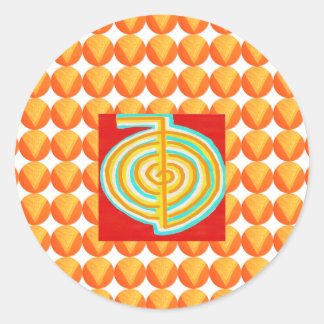 CHOKURAY : CHO KU RAY Reiki Heilsymbol Runder Aufkleber