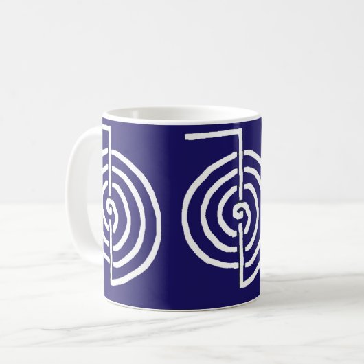 CHOKUREI Reiki grundlegendes heilendes Symbol Kaffeetasse (Vorderseite Links)