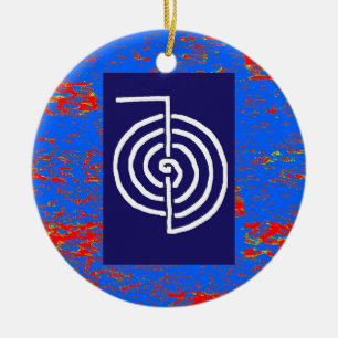 CHOKUREI Reiki grundlegendes heilendes Symbol Keramikornament