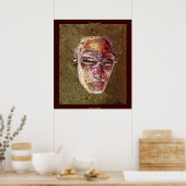 CHOKWE SPIRIRIT African Mask Art Poster (Küche)