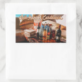 Chol Hamoed Pesach. Casablanca Marokko Rechteckiger Aufkleber (Tasche)