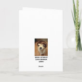 "Chola Alert" Grußkarte Karte (Rückseite)