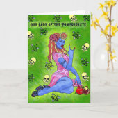 "Chola Alert" Grußkarte Karte (Gelbe Blume)