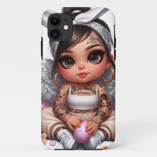 Chola Baby Engel Handys Case-Mate iPhone Hülle (Rückseite)