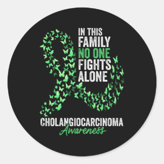 Cholangiocarcinoma Awareness Mont Butterflies Gre Runder Aufkleber