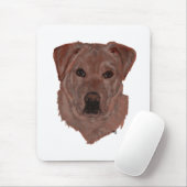 Cholcolate Brown Labrador Retriever Mousepad (Mit Mouse)