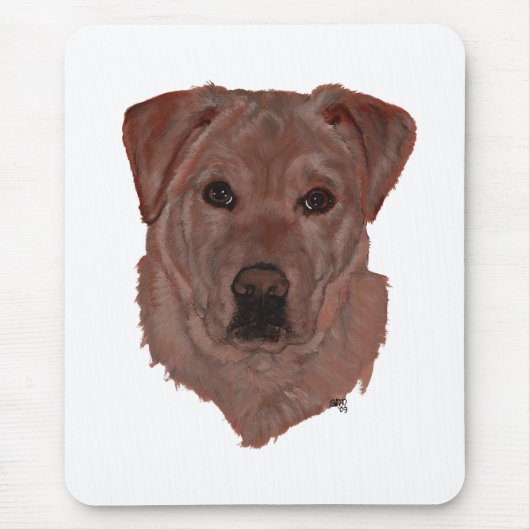 Cholcolate Brown Labrador Retriever Mousepad (Vorne)