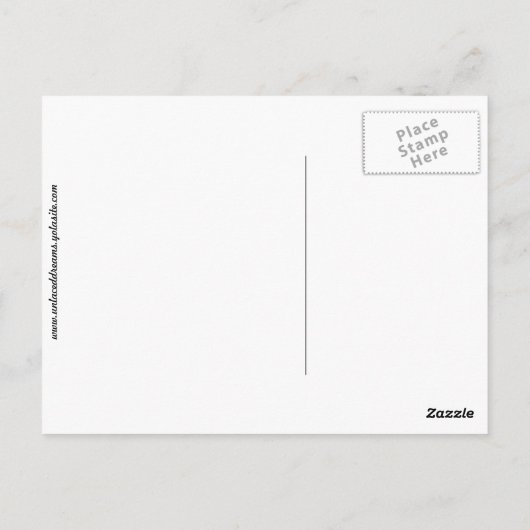 Cholla Cactus & Landscape Postkarte (Rückseite)