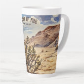 Cholla Cactus, Valley of Fire Staat Park Latte Tas Milchtasse (Rechte Ecke)