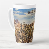 Cholla Cactus, Valley of Fire Staat Park Latte Tas Milchtasse (Linke Ecke)