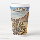 Cholla Cactus, Valley of Fire Staat Park Latte Tas Milchtasse (Vorderseite)