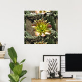 Cholla Desert Blume Bloom Poster (Heimbüro)