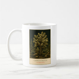 Cholla-Kaktus – Vintage-Botanik-Tasse Kaffeetasse